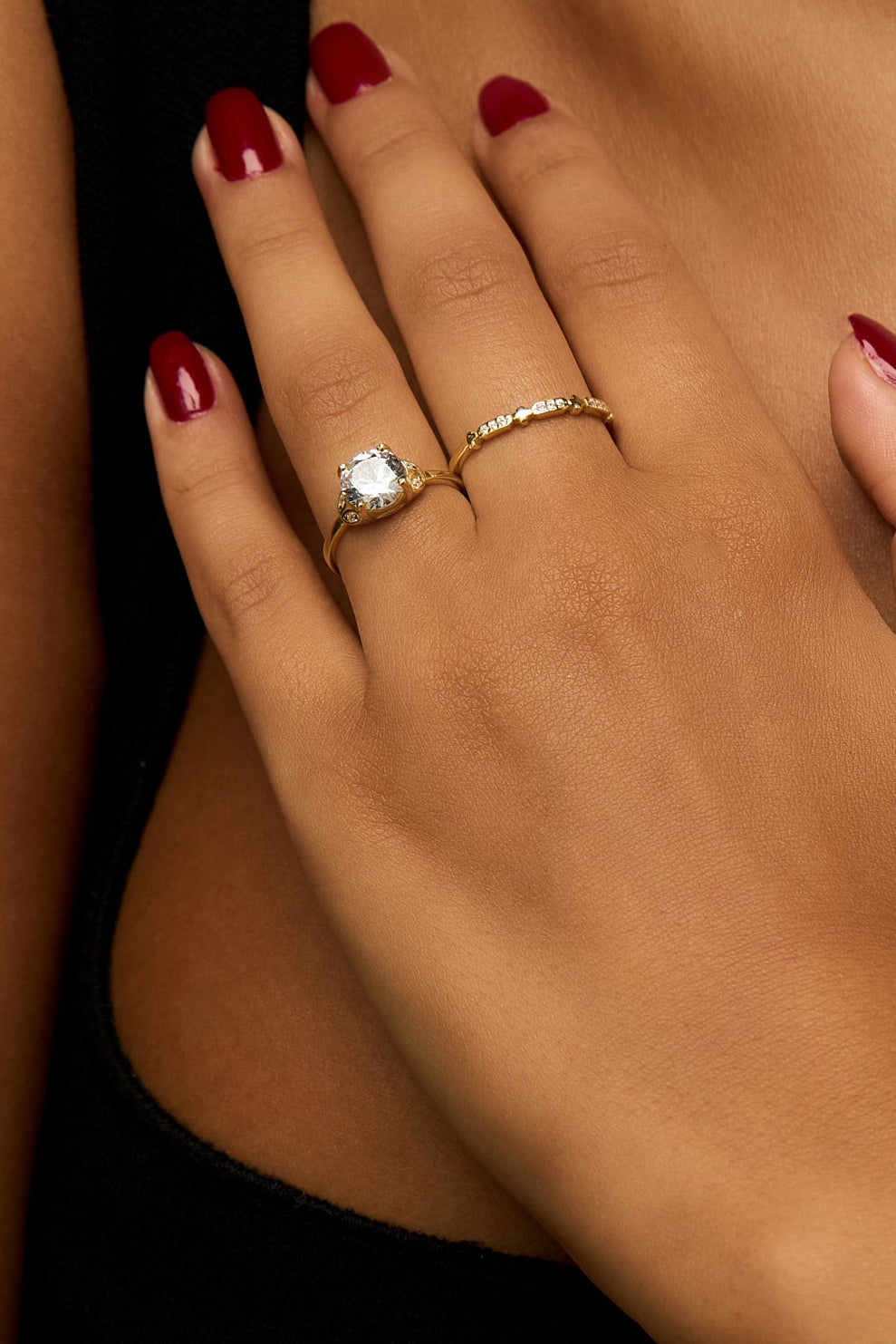 925 | Oval Çok Taşlı Yüzük