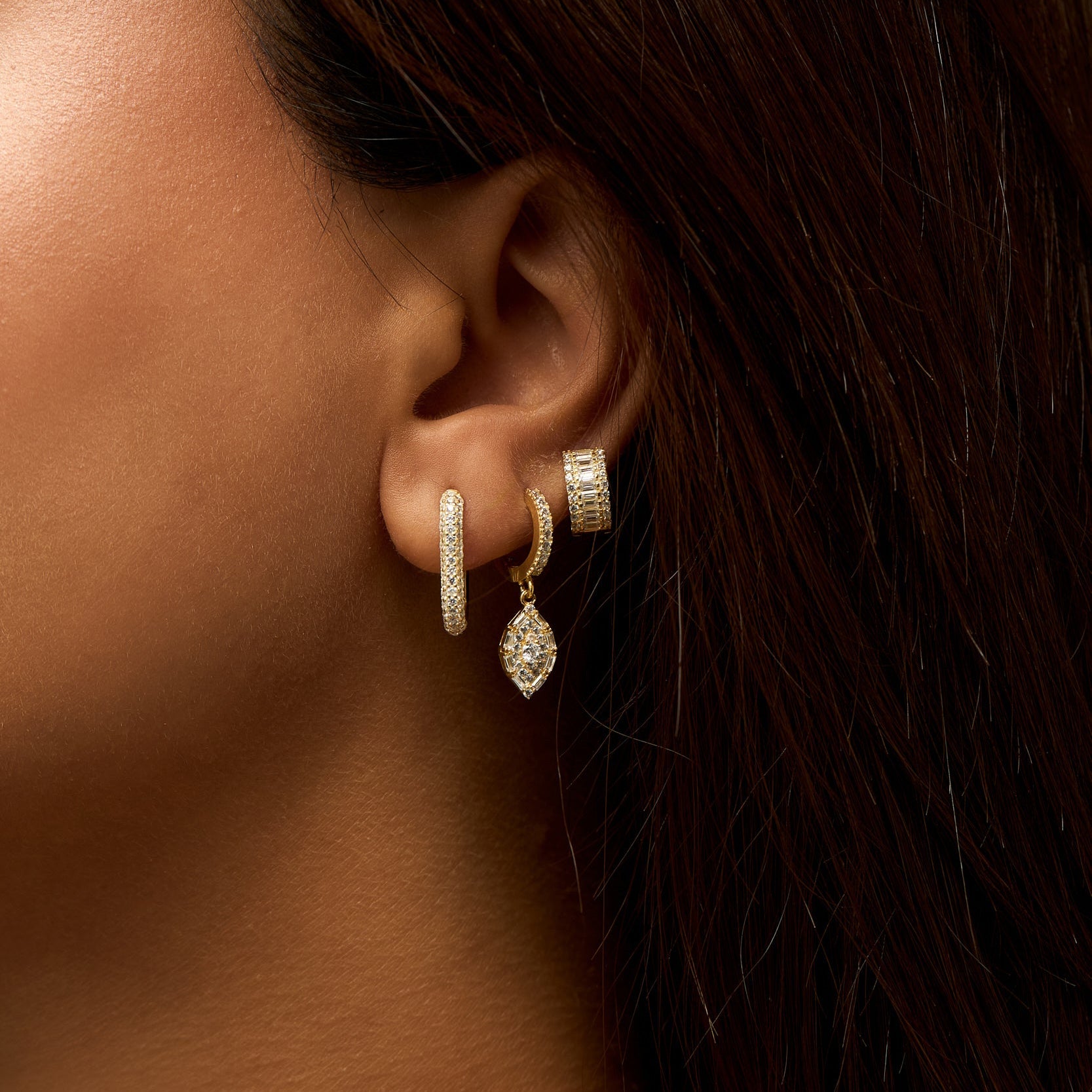 925 | Baget Halka Küpe