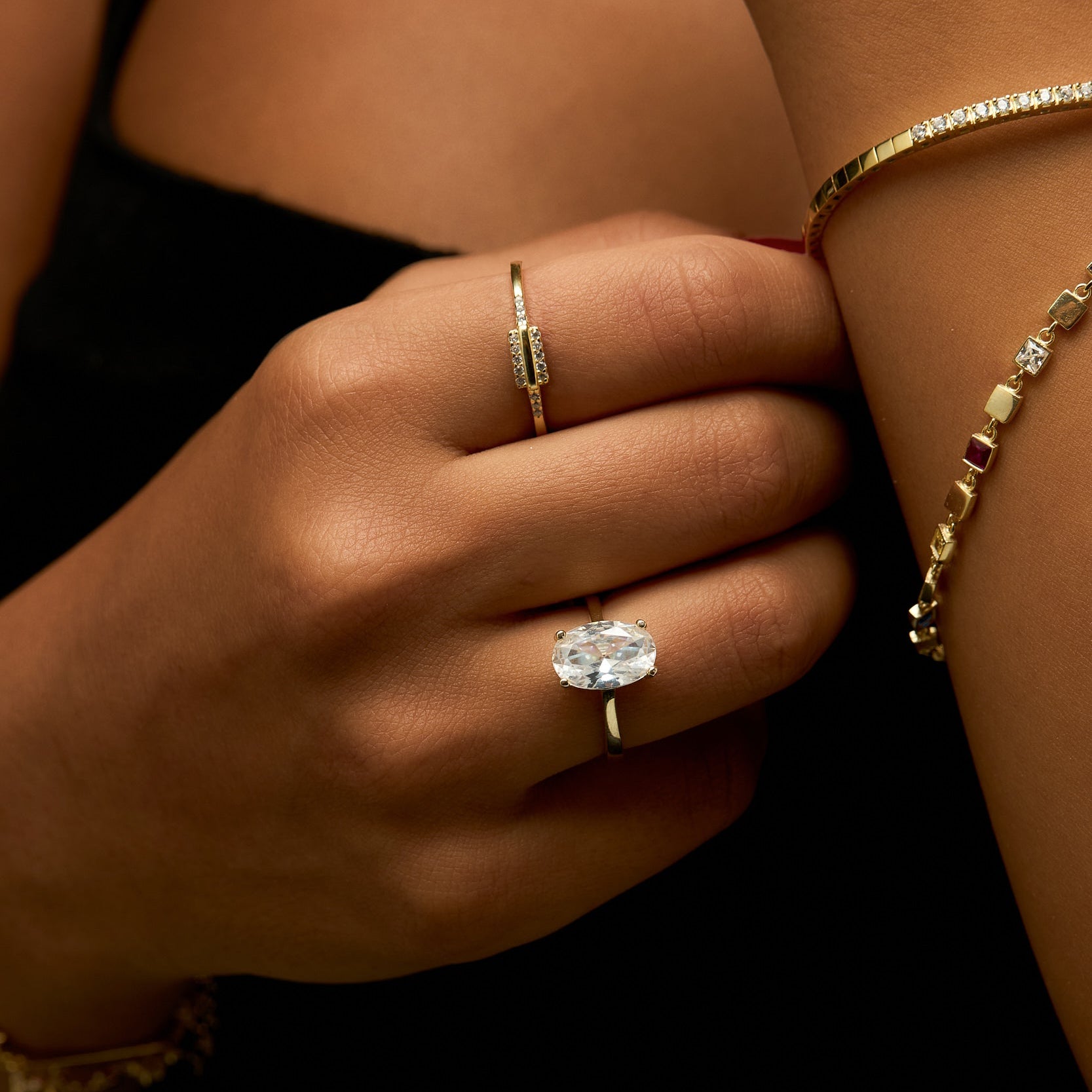 925 | Oval Taşlı Yüzük