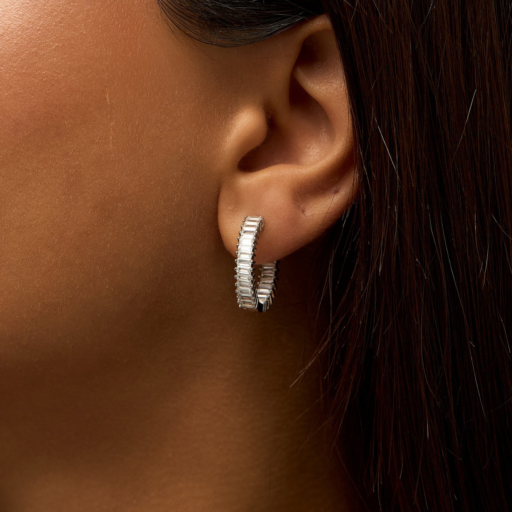 925 | Baget Halka Küpe