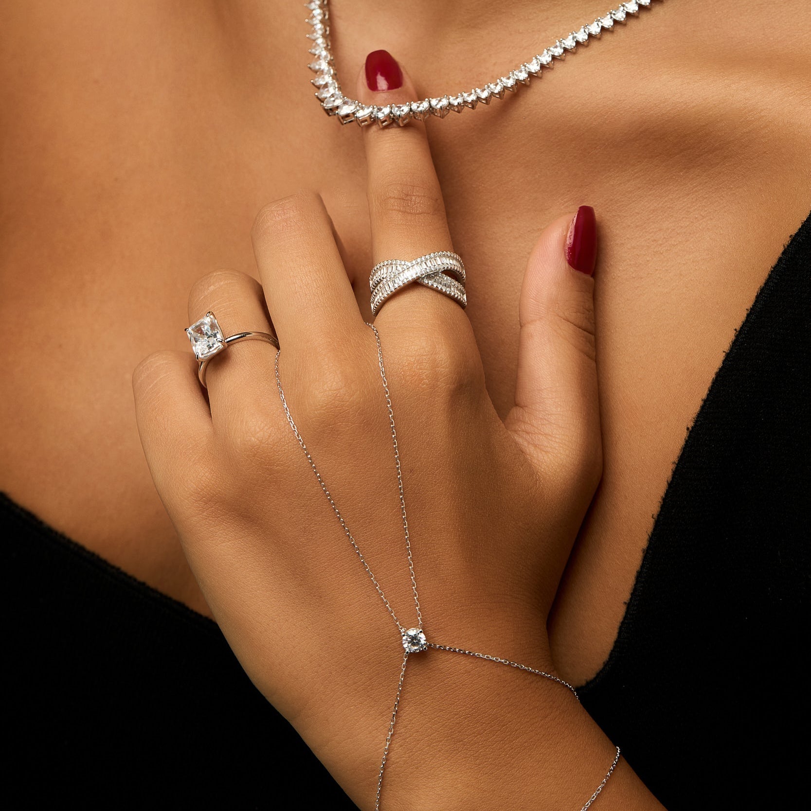 925 | Swarovski  Taş Yüzük