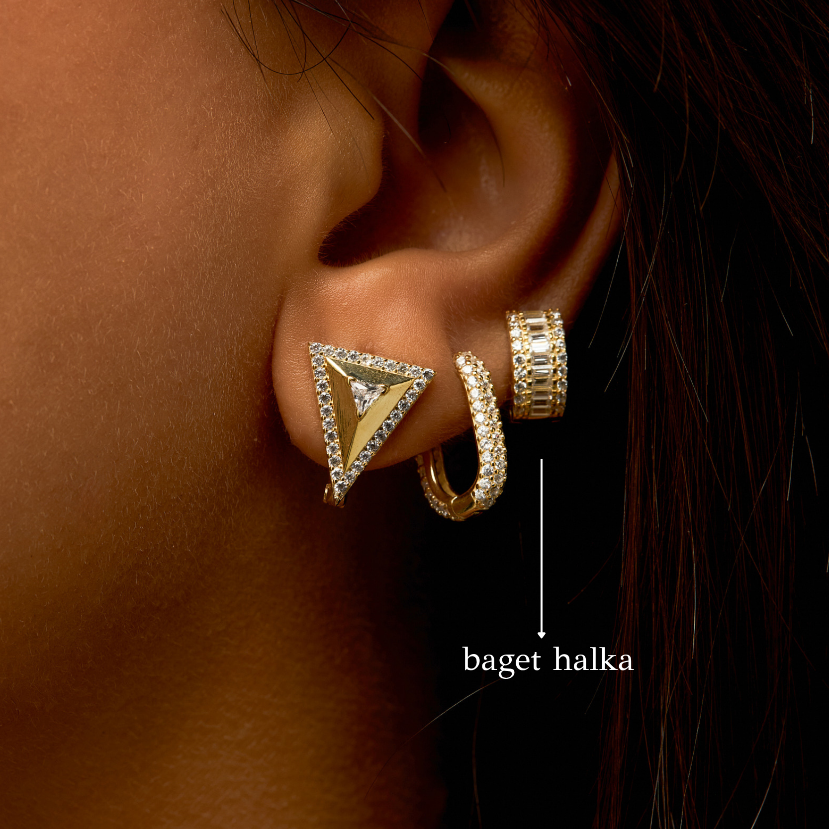 925 | Baget Halka Küpe