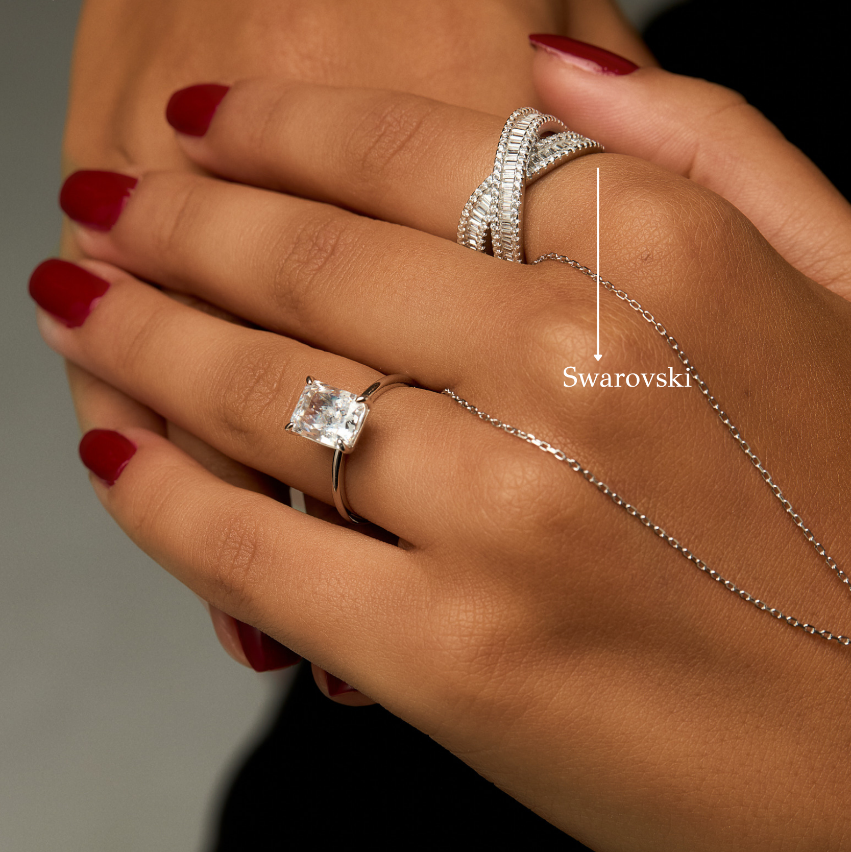 925 | Swarovski  Taş Yüzük