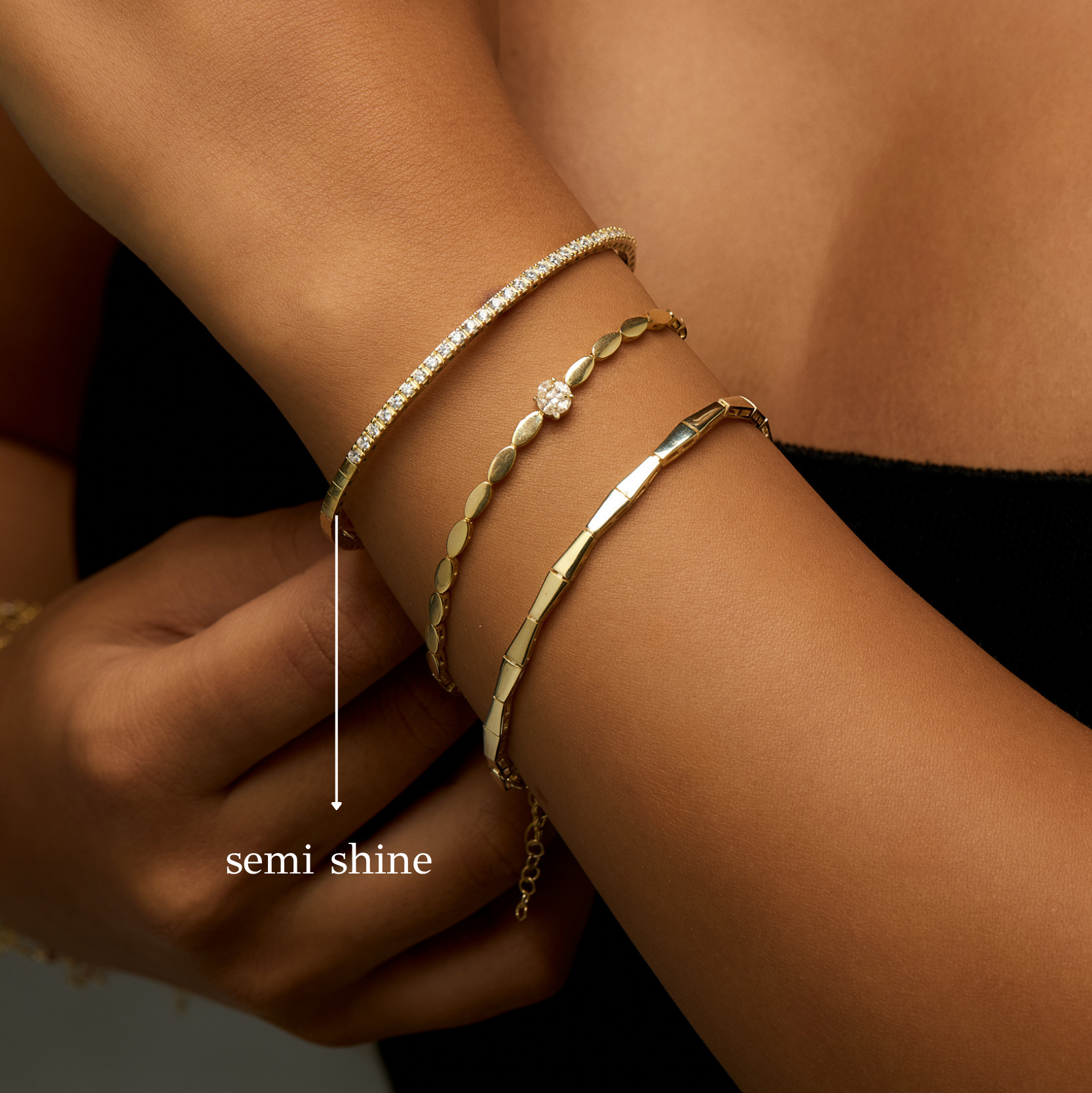 925 | Semi Shine Bileklik